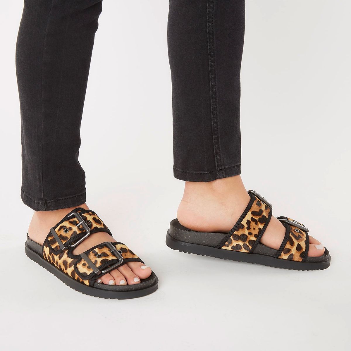 AMERICANINO - Sandalia Mujer de Cuero con Hebillas Americanino