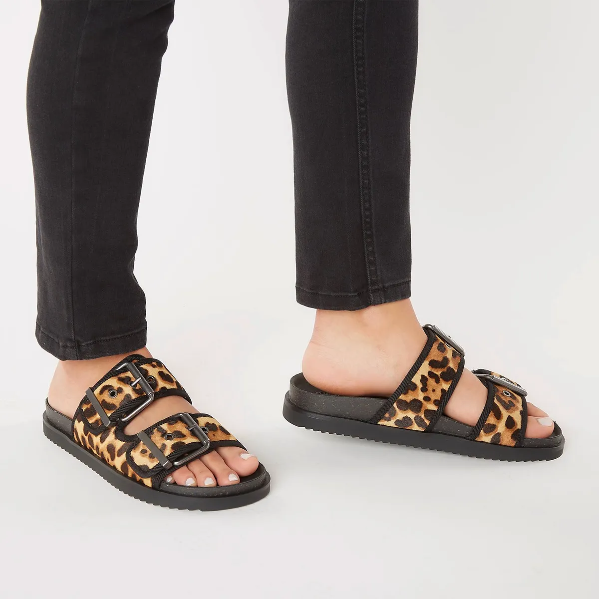 AMERICANINO - Sandalia Mujer de Cuero con Hebillas Americanino