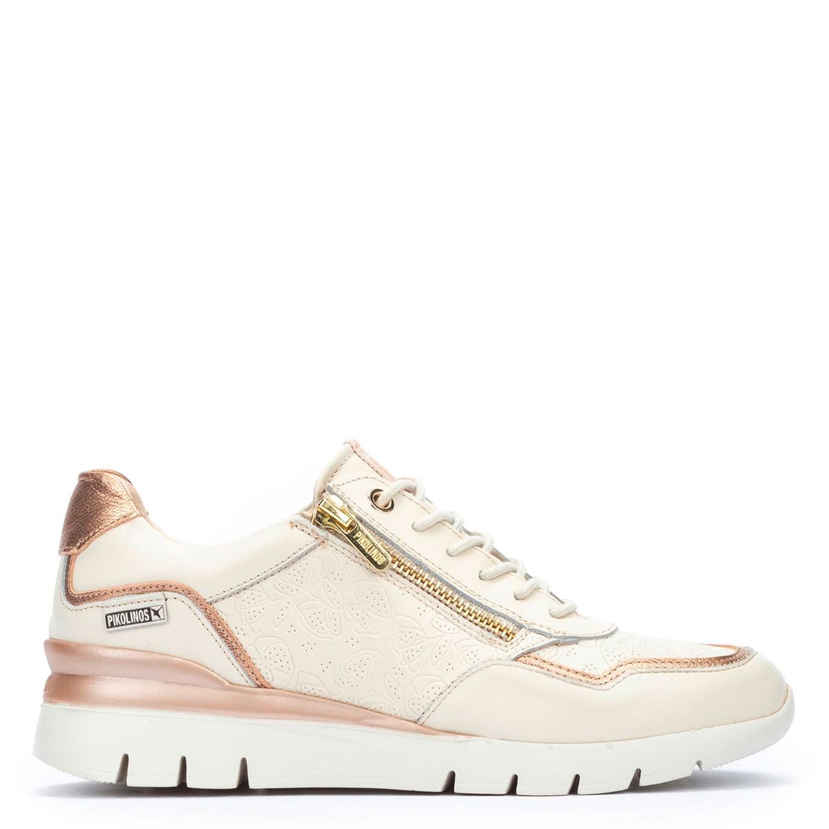 PIKOLINOS - Zapatilla Urbana Mujer Cuero Beige Pikolinos