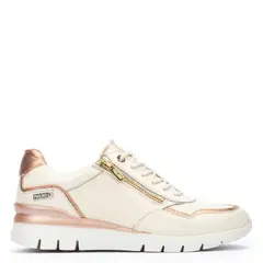 PIKOLINOS - Zapatilla Urbana Mujer Cuero Beige