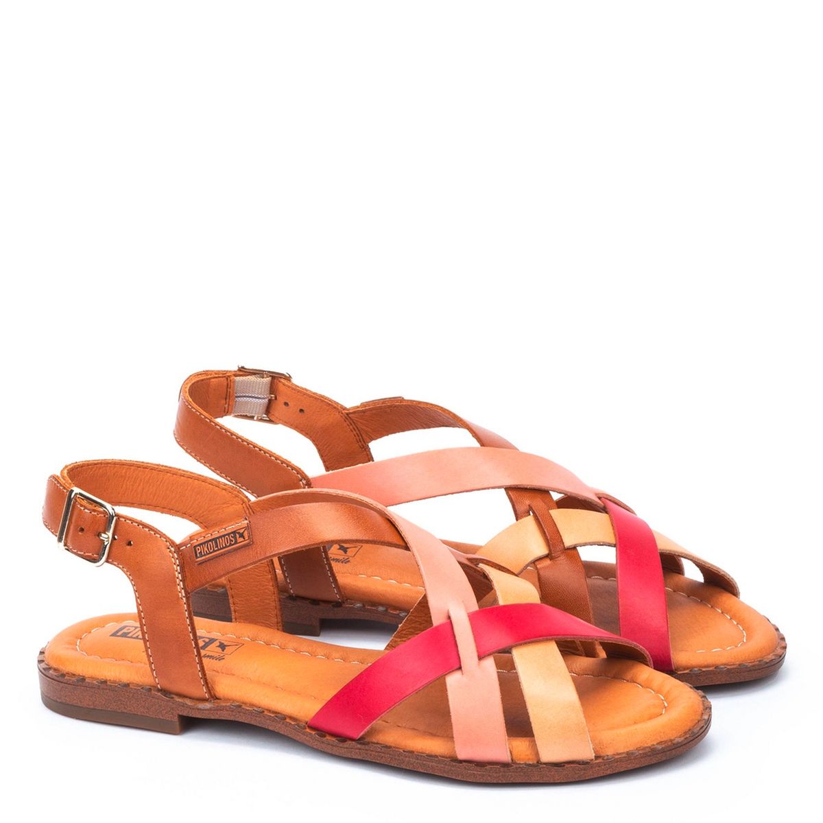 PIKOLINOS - Sandalia Mujer Cuero Rosado Pikolinos