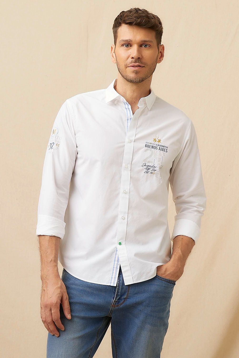LA MARTINA - Camisa Manga Larga Hombre La Martina Slim Fit