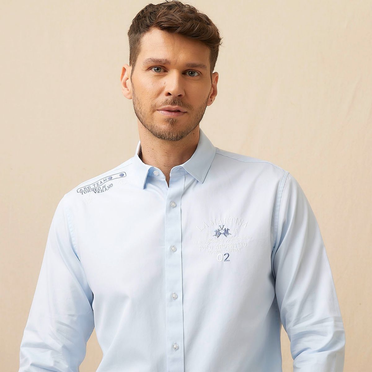 LA MARTINA - Camisa Manga Larga Hombre La Martina Slim Fit