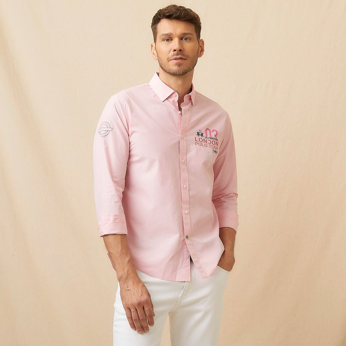 LA MARTINA - Camisa Manga Larga Hombre La Martina Slim Fit