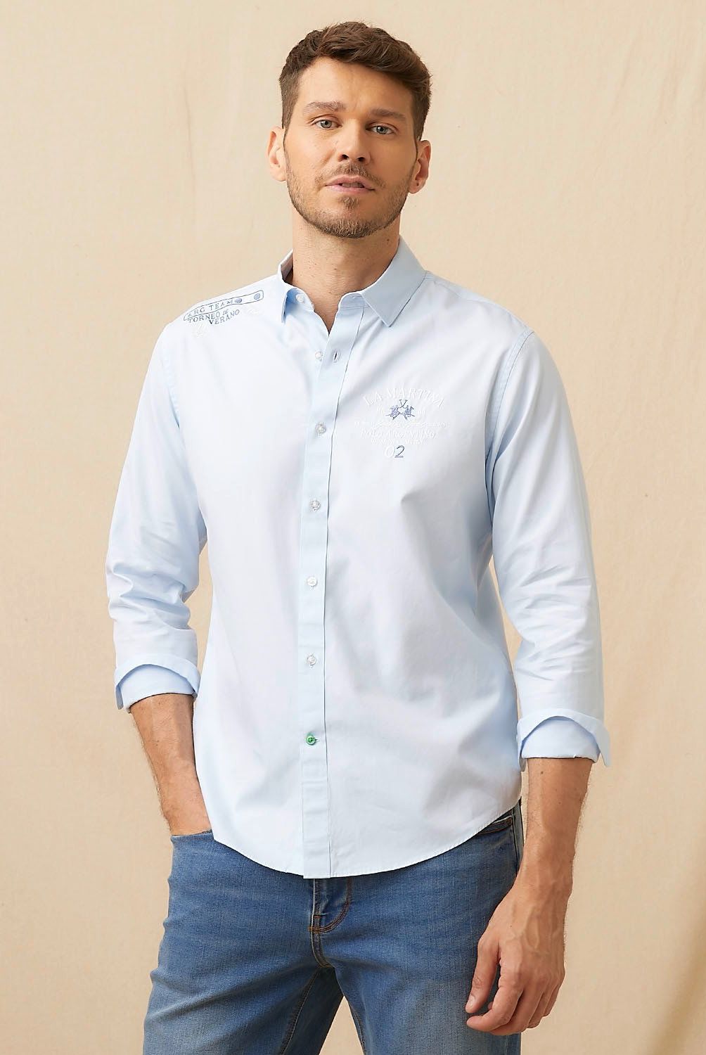LA MARTINA - Camisa Manga Larga Hombre La Martina Slim Fit