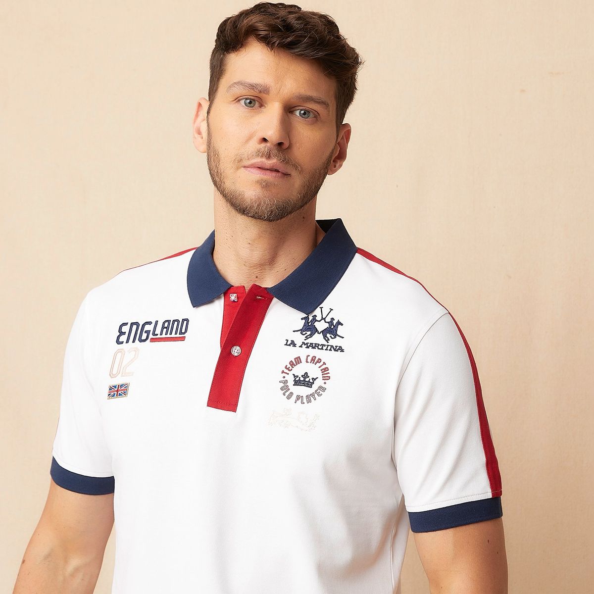 LA MARTINA - Polera Piqué Manga Corta Casual Hombre La Martina