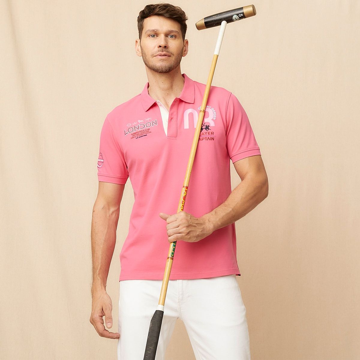 LA MARTINA - Polera Manga Corta Casual Hombre La Martina