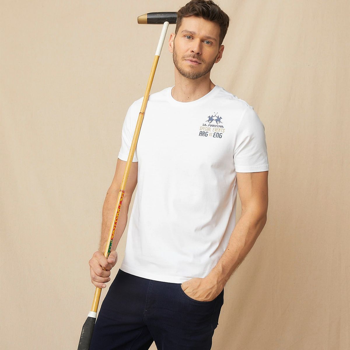 LA MARTINA - Polera Manga Corta Algodón Hombre La Martina
