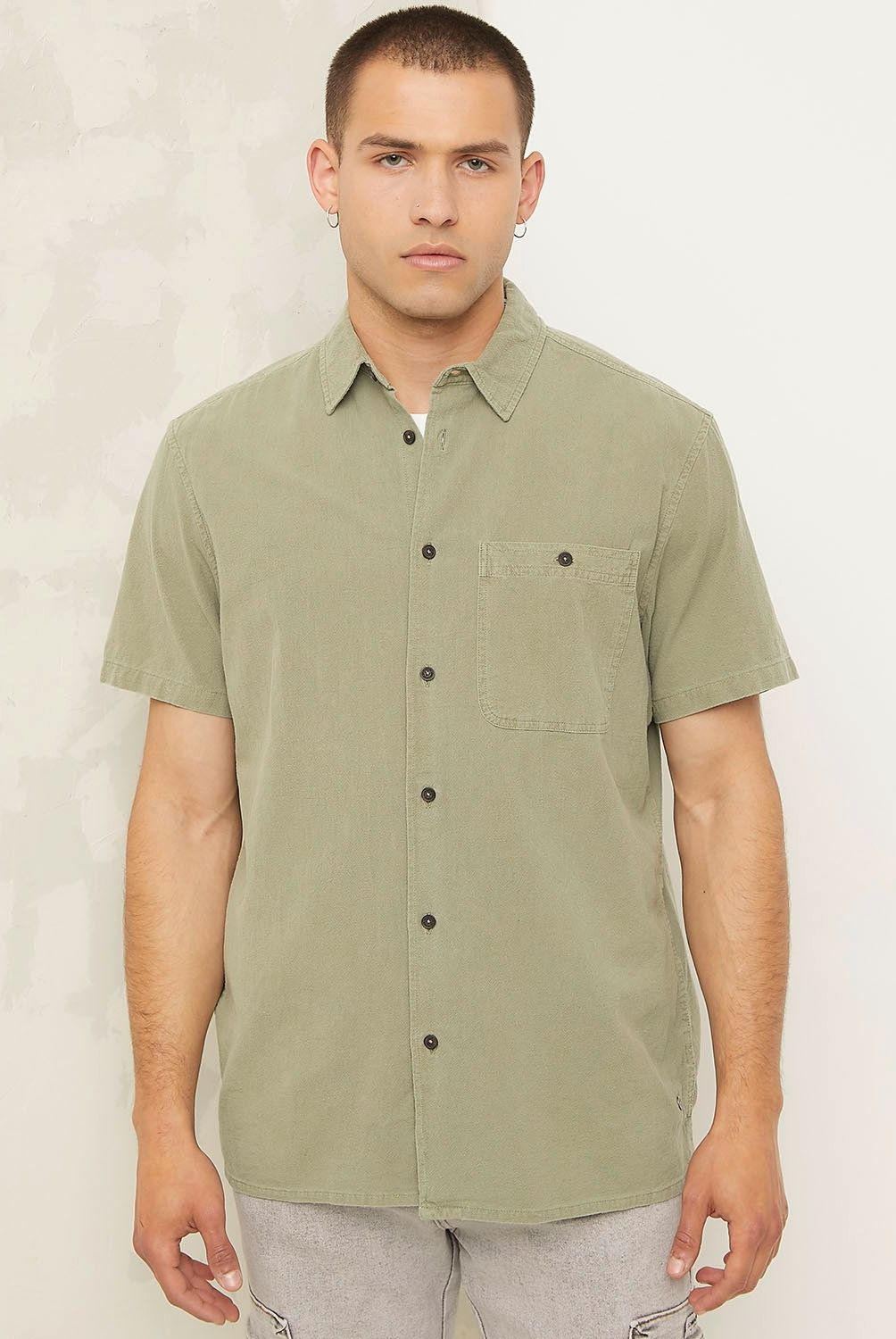 AMERICANINO - Camisa Manga Corta Algodón Hombre Americanino