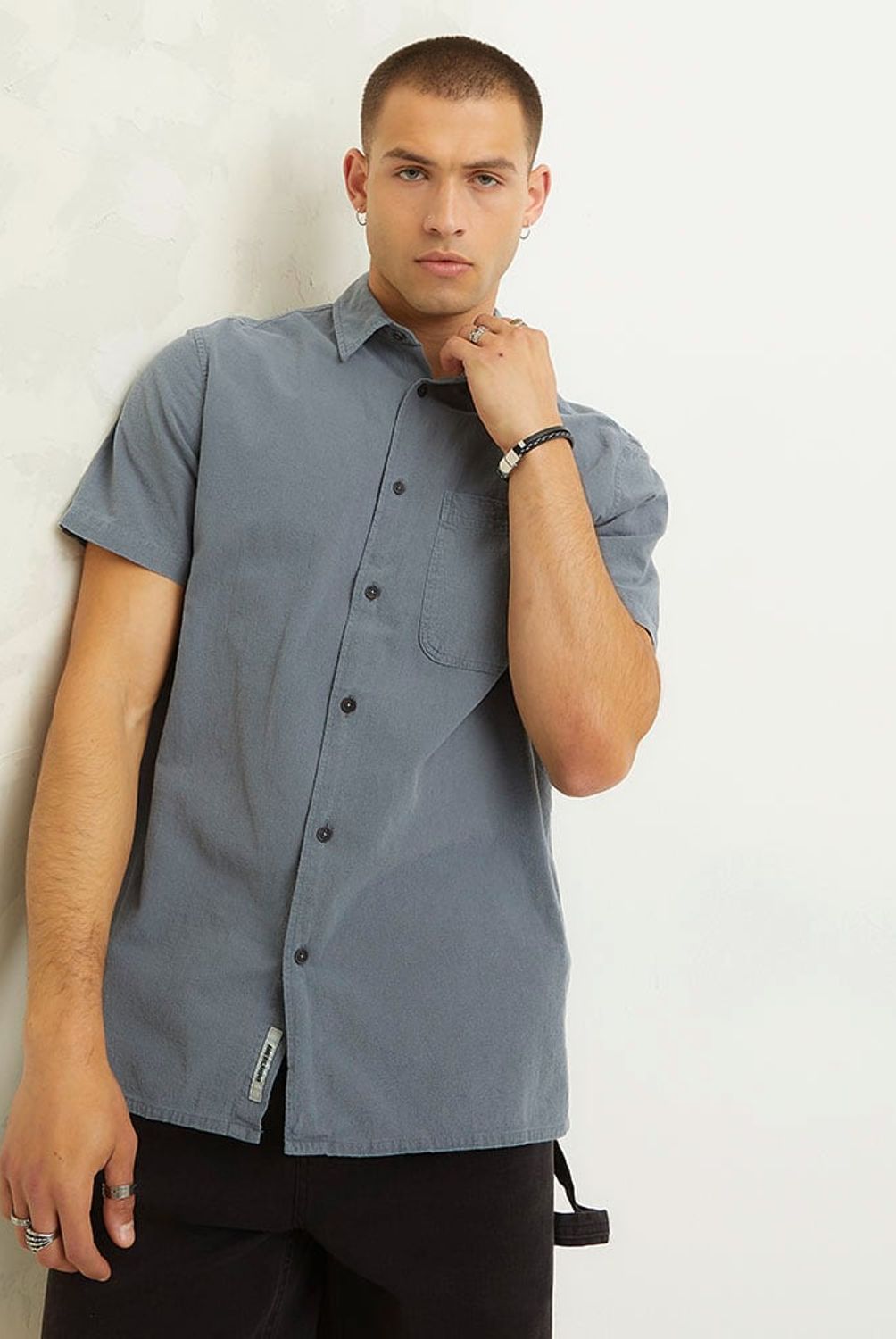 AMERICANINO - Camisa Manga Corta Algodón Hombre Americanino
