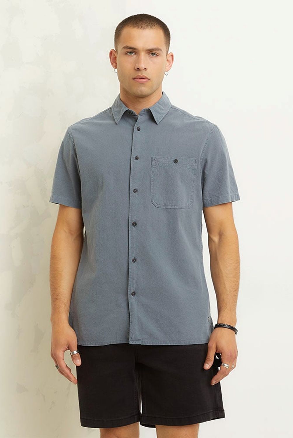 AMERICANINO - Camisa Manga Corta Algodón Hombre Americanino
