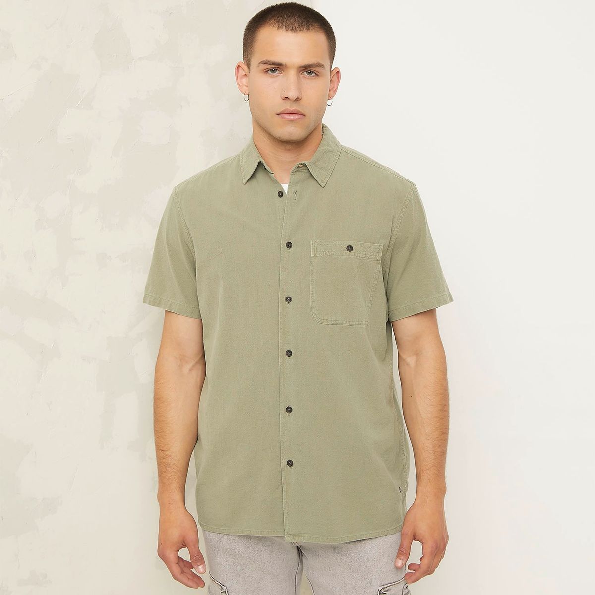 AMERICANINO - Camisa Manga Corta Algodón Hombre Americanino