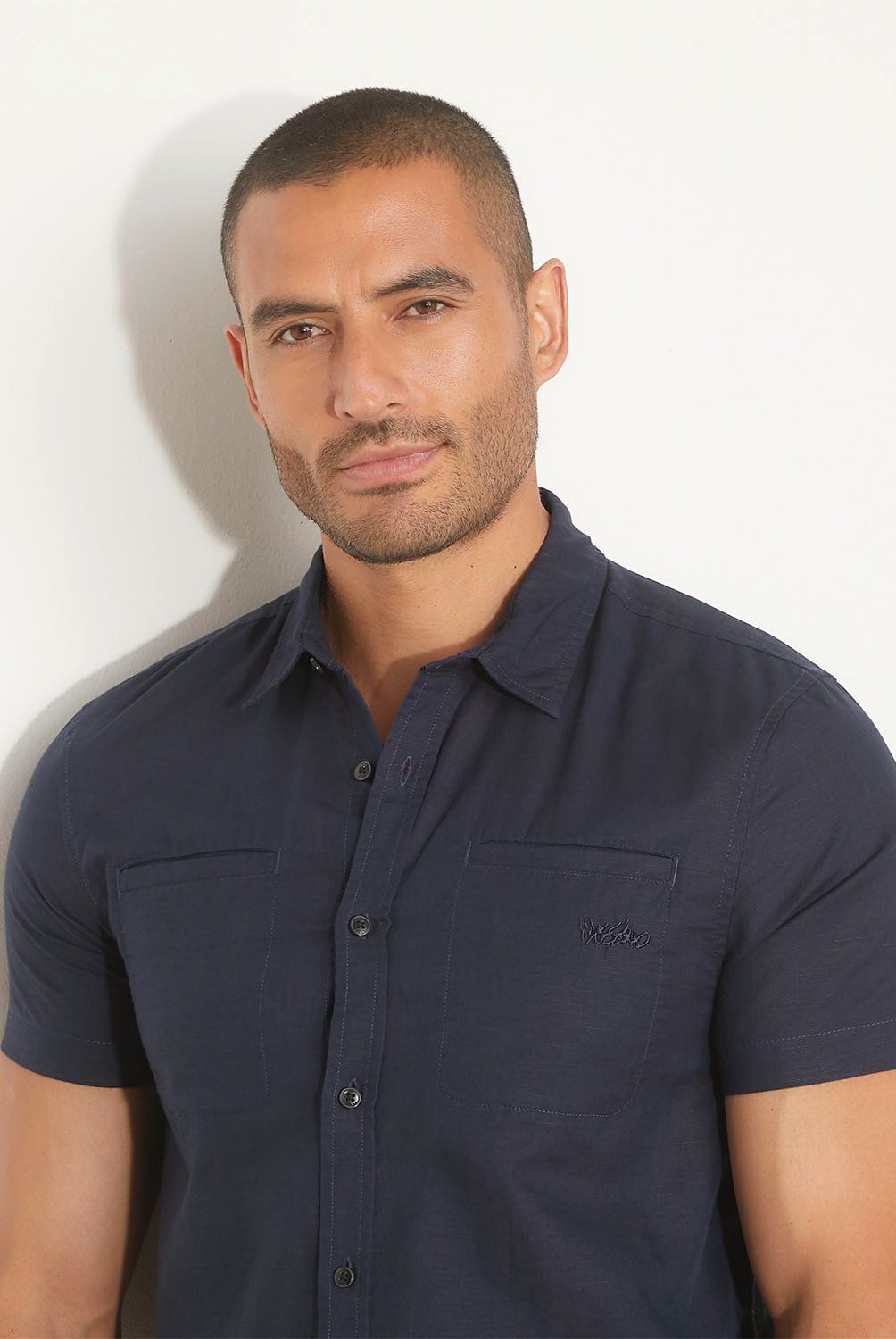 MOSSIMO - Camisa Manga Corta Regular Fit Algodón Hombre Mossimo