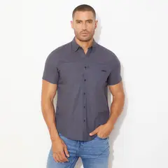 MOSSIMO - Camisa Manga Corta Regular Fit Algodón Hombre