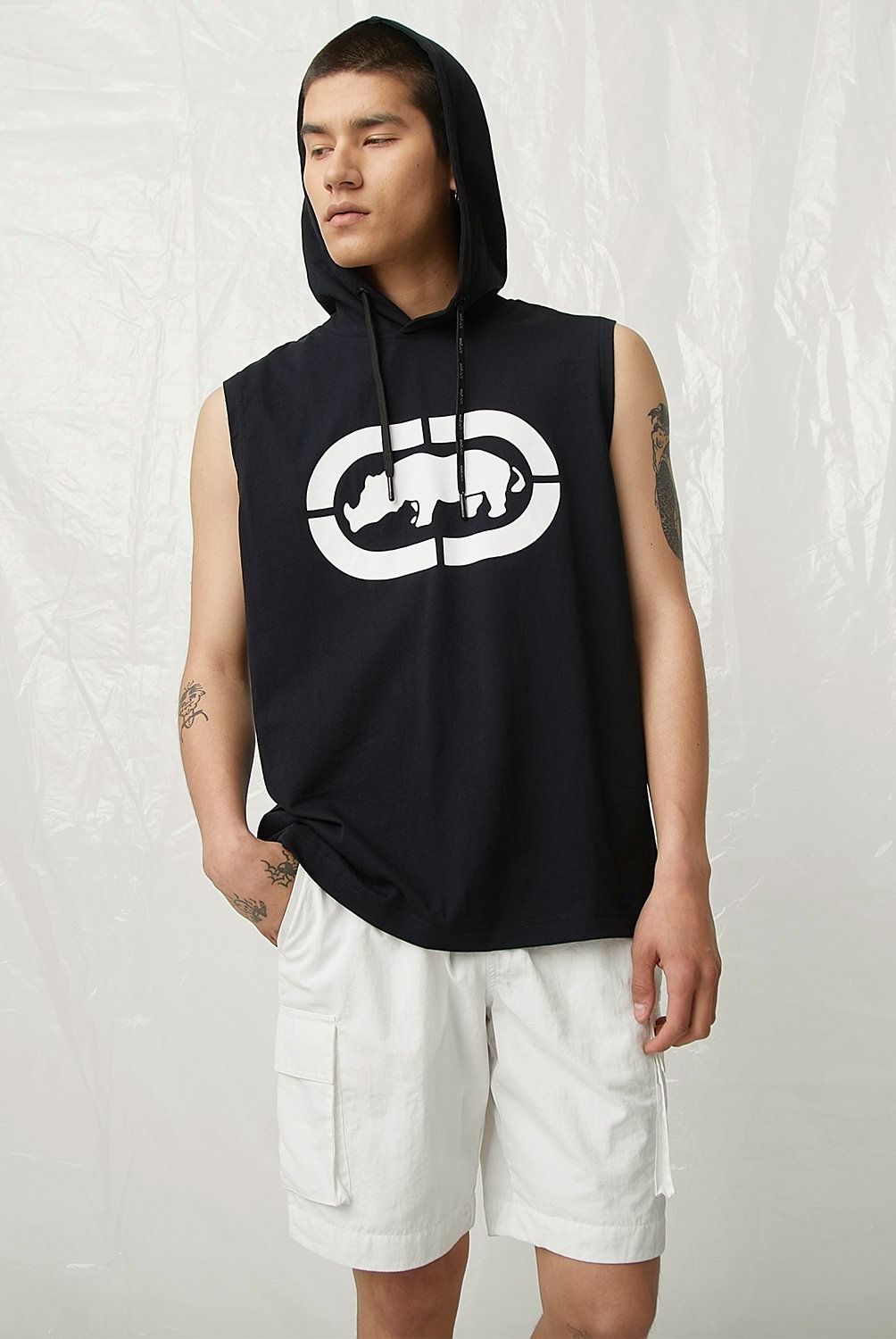 ECKO - Polera Sin Mangas Algodón Loose Fit Hombre Ecko