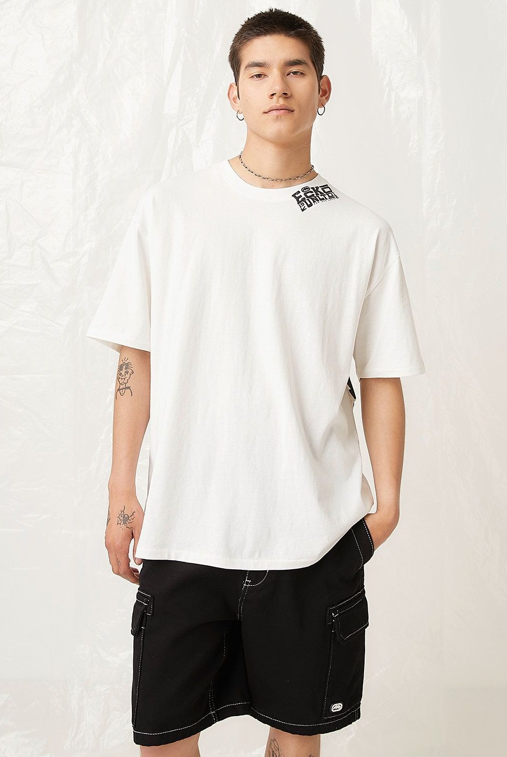 ECKO - Polera Manga Corta Relaxed Fit Algodón Hombre Ecko