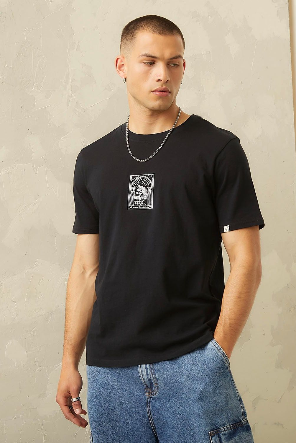 AMERICANINO - Polera Manga Corta Casual Hombre Americanino