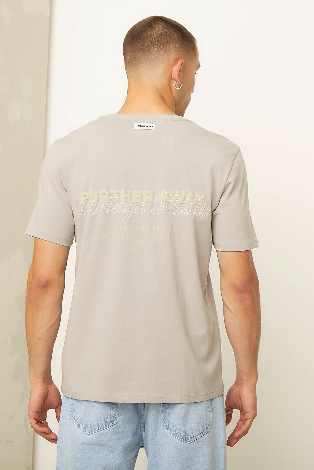 AMERICANINO - Polera Manga Corta Casual Hombre Americanino