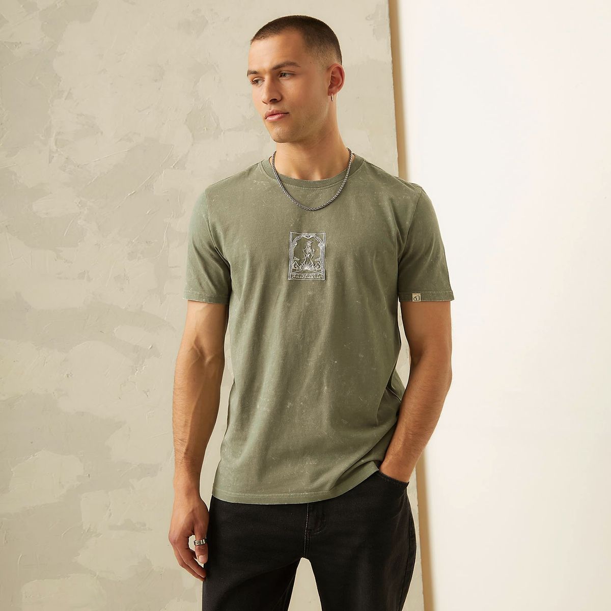 AMERICANINO - Polera Manga Corta Casual Hombre Americanino