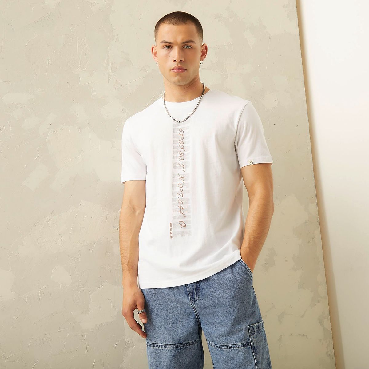 AMERICANINO - Polera Manga Corta Casual Hombre Americanino