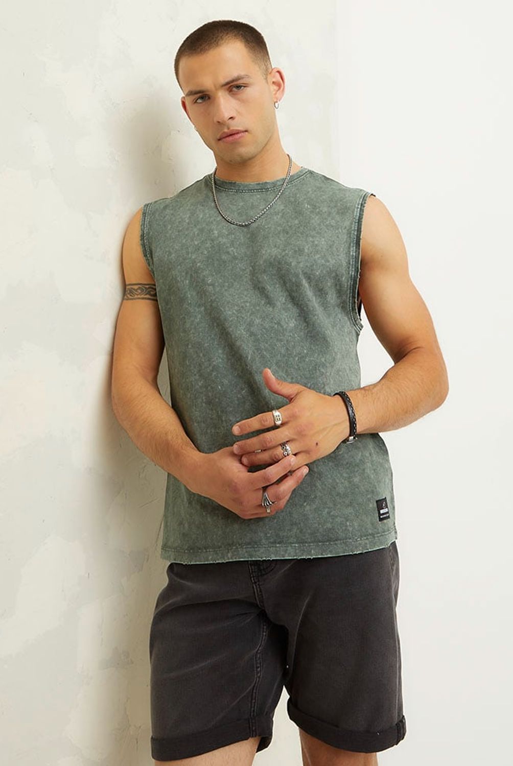 AMERICANINO - Polera Sin Mangas Casual Hombre Americanino