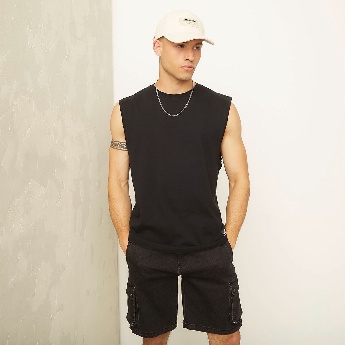 AMERICANINO - Polera Sin Mangas Casual Hombre Americanino