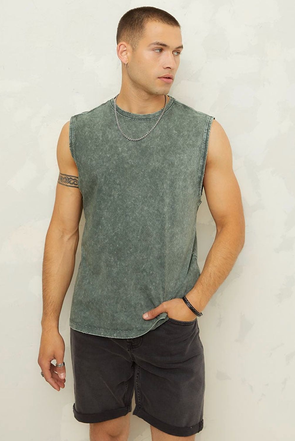 AMERICANINO - Polera Sin Mangas Casual Hombre Americanino