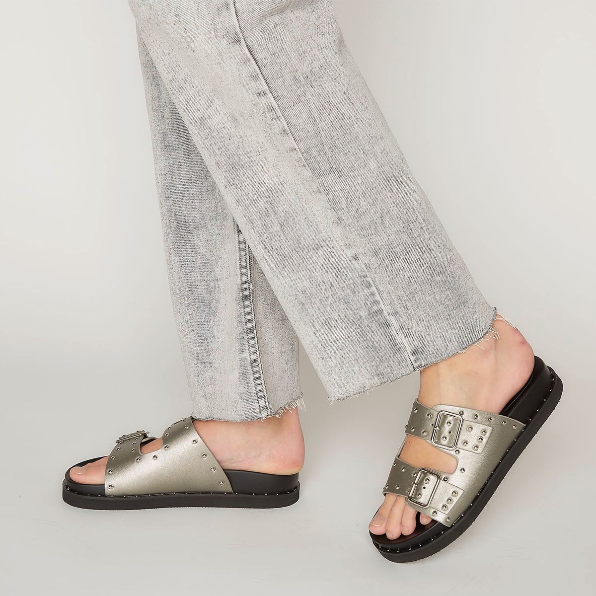 SYBILLA - Sandalia Mujer Gris Sybilla