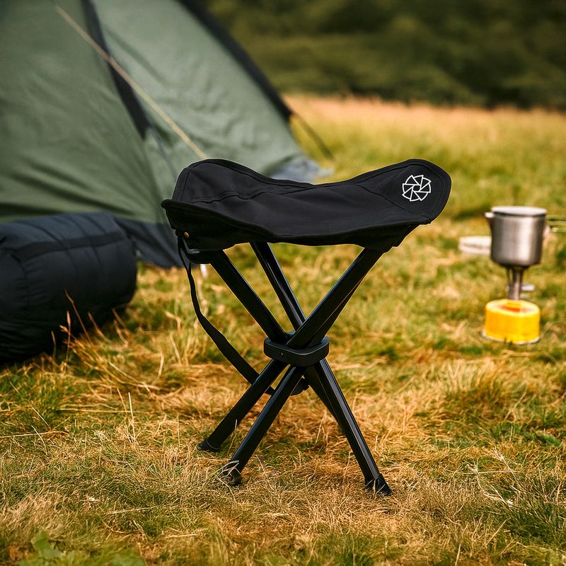 SCOOP - Silla de Camping Plegable Scoop PISO.ST Negra