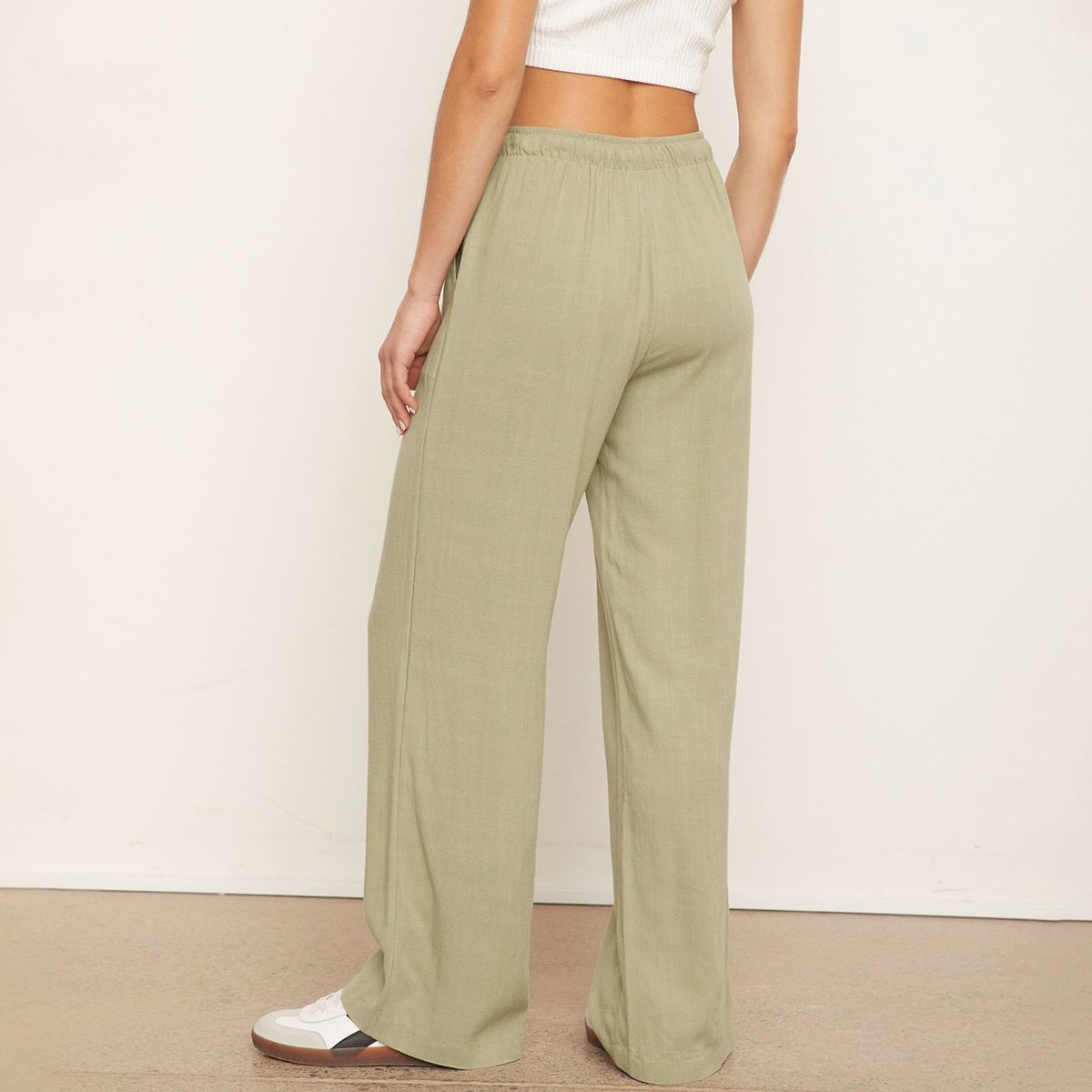 SYBILLA - Pantalón Recto Tiro Bajo Mujer Sybilla