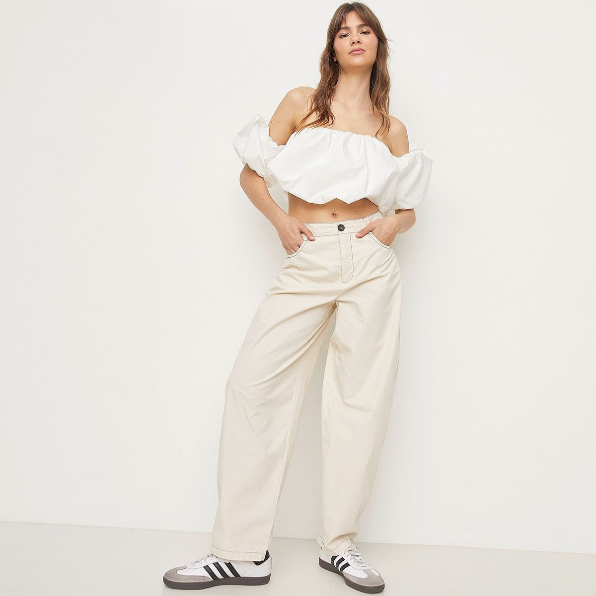 SYBILLA - Jeans Ballon Tiro Alto Mujer Sybilla