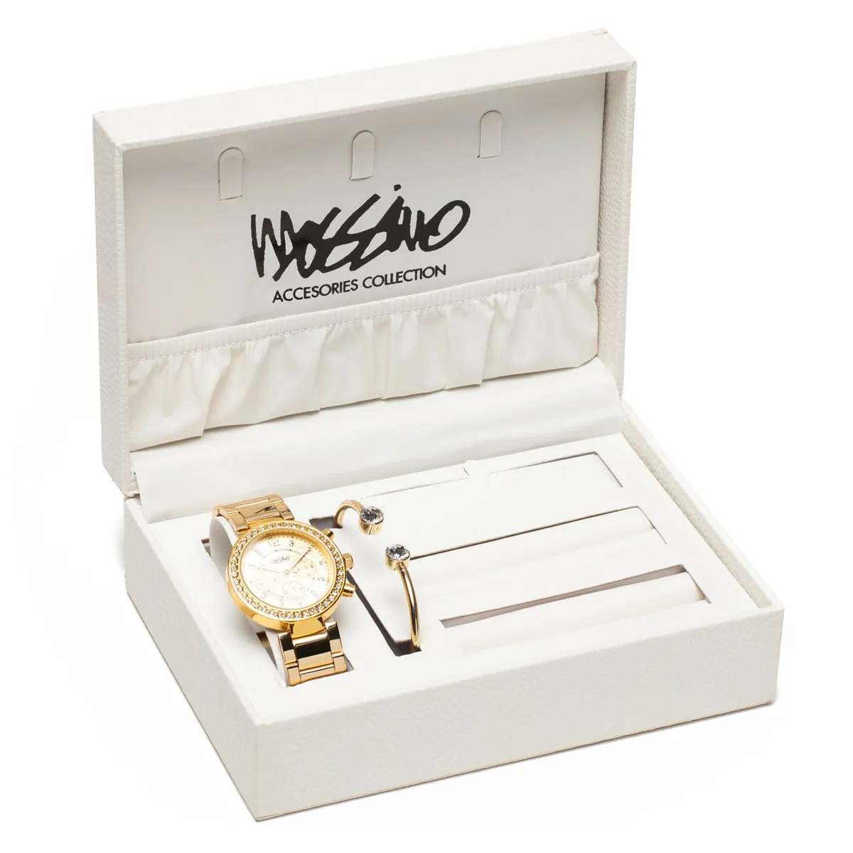 MOSSIMO - Set Reloj y Pulsera Mujer Dorado Mossimo