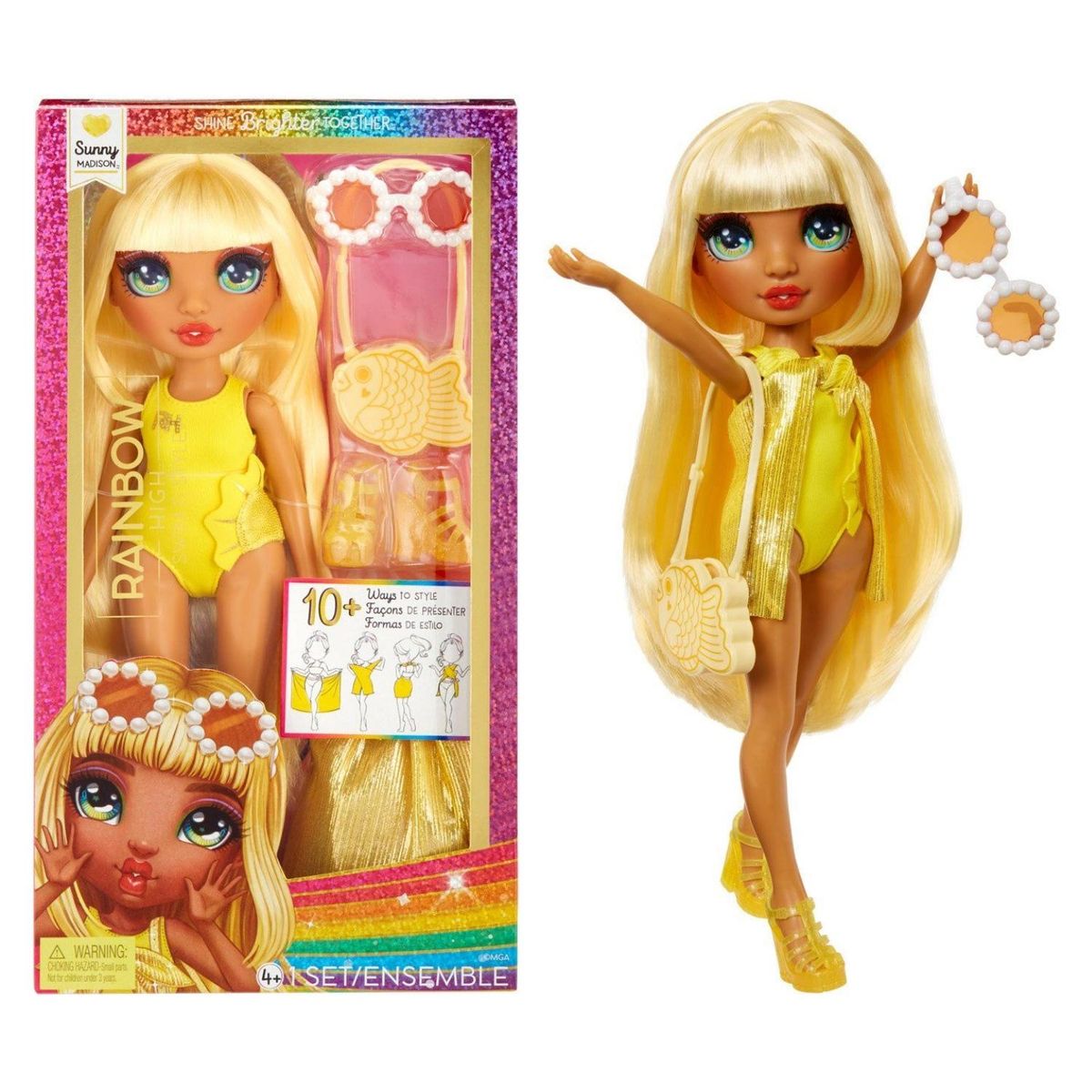 RAINBOW HIGH - Muñeca Sunny Madison Rainbow High