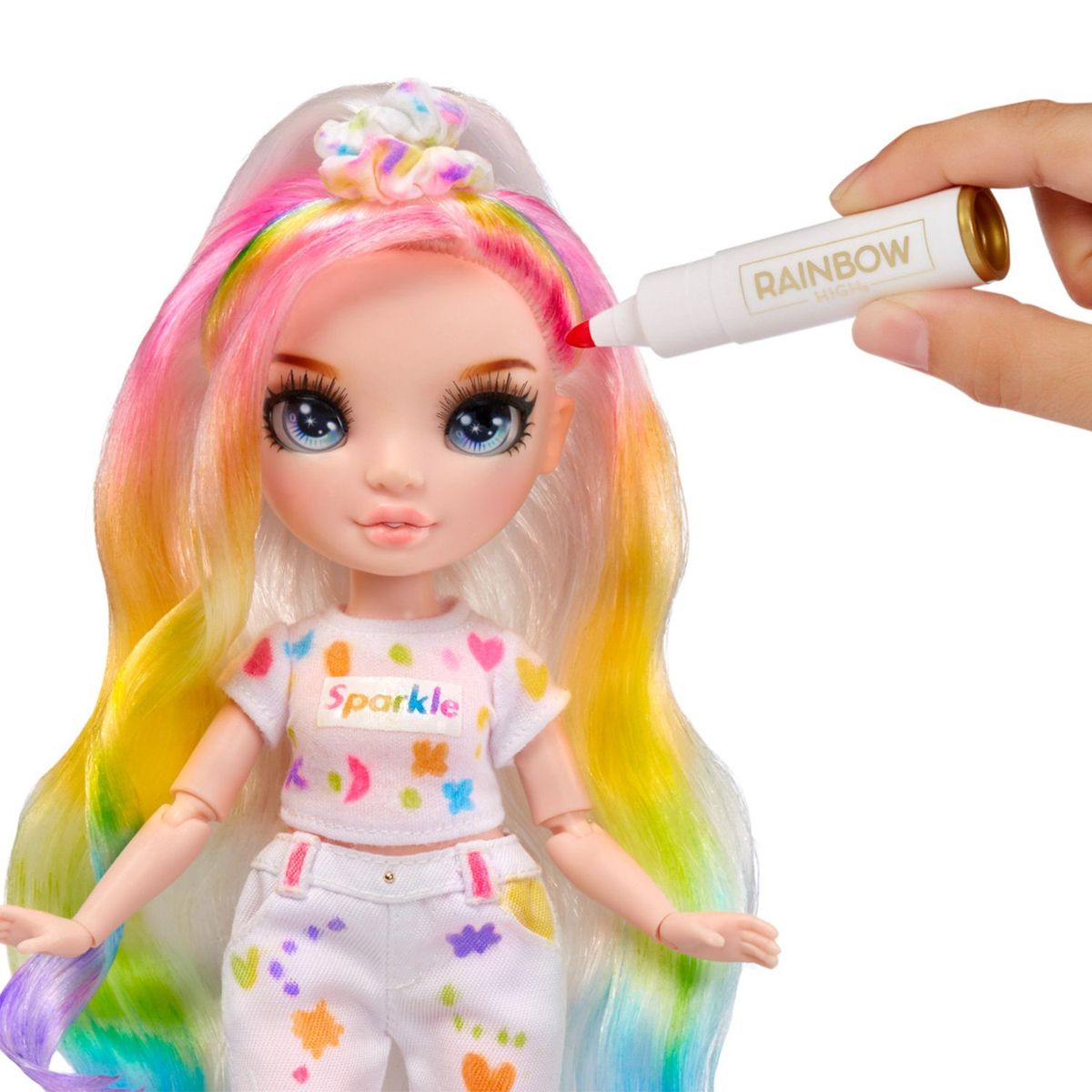 RAINBOW HIGH - Muñeca para Crear y Colorear Rainbow High