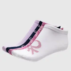 BENETTON - Pack de 4 Calcetines Cortos Mujer