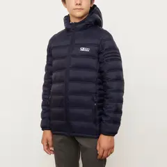 DOO AUSTRALIA - Parka Unisex Casual Con Gorro Azul Marino