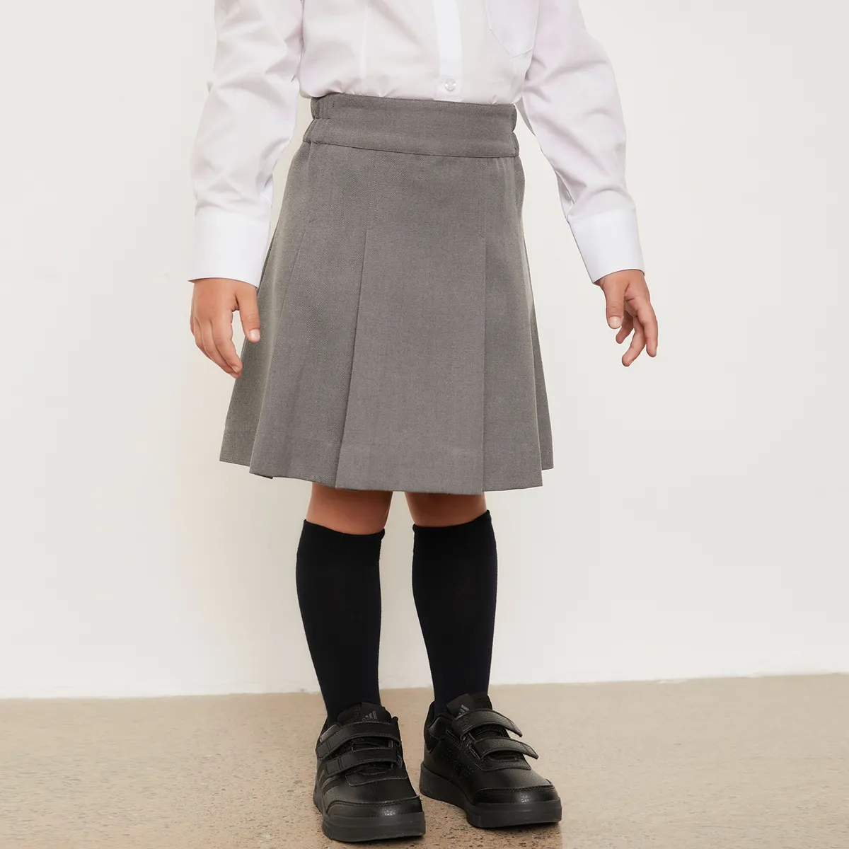HOLLEY SKOOL - Falda Escolar Holley Niña Gris y Viscosa