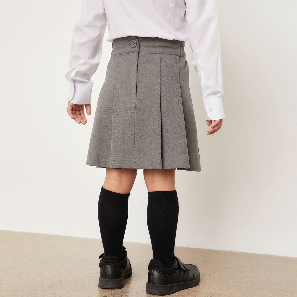 HOLLEY SKOOL - Falda Escolar Holley Niña Gris y Viscosa