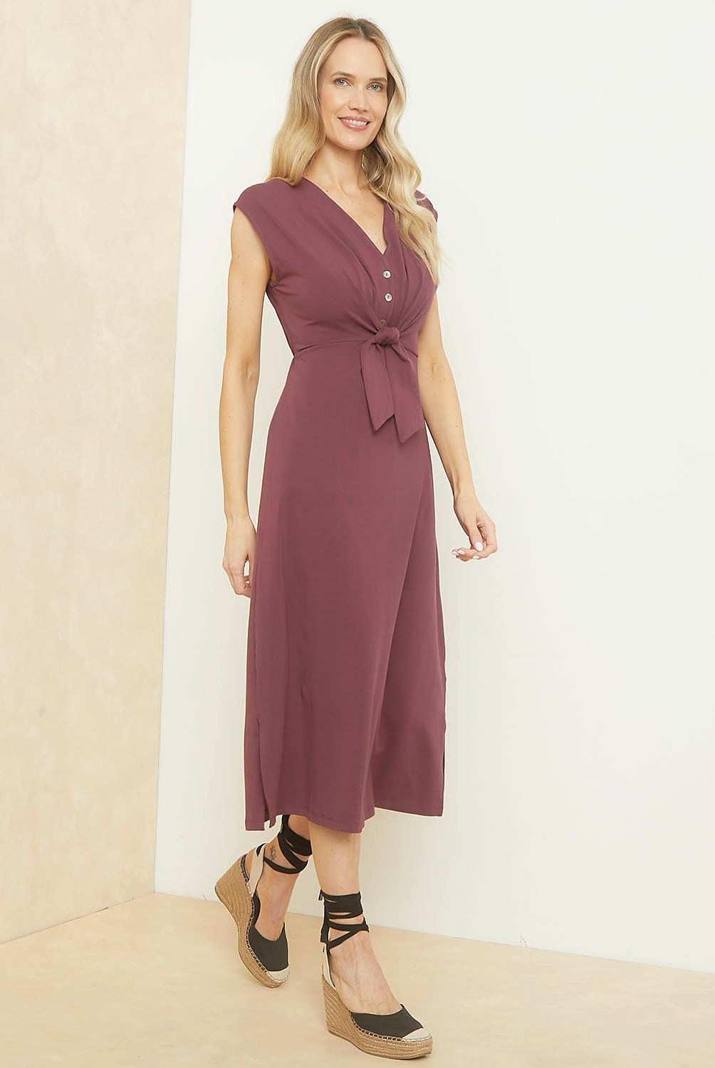 APOLOGY - Vestido Midi Algodón Mujer Apology