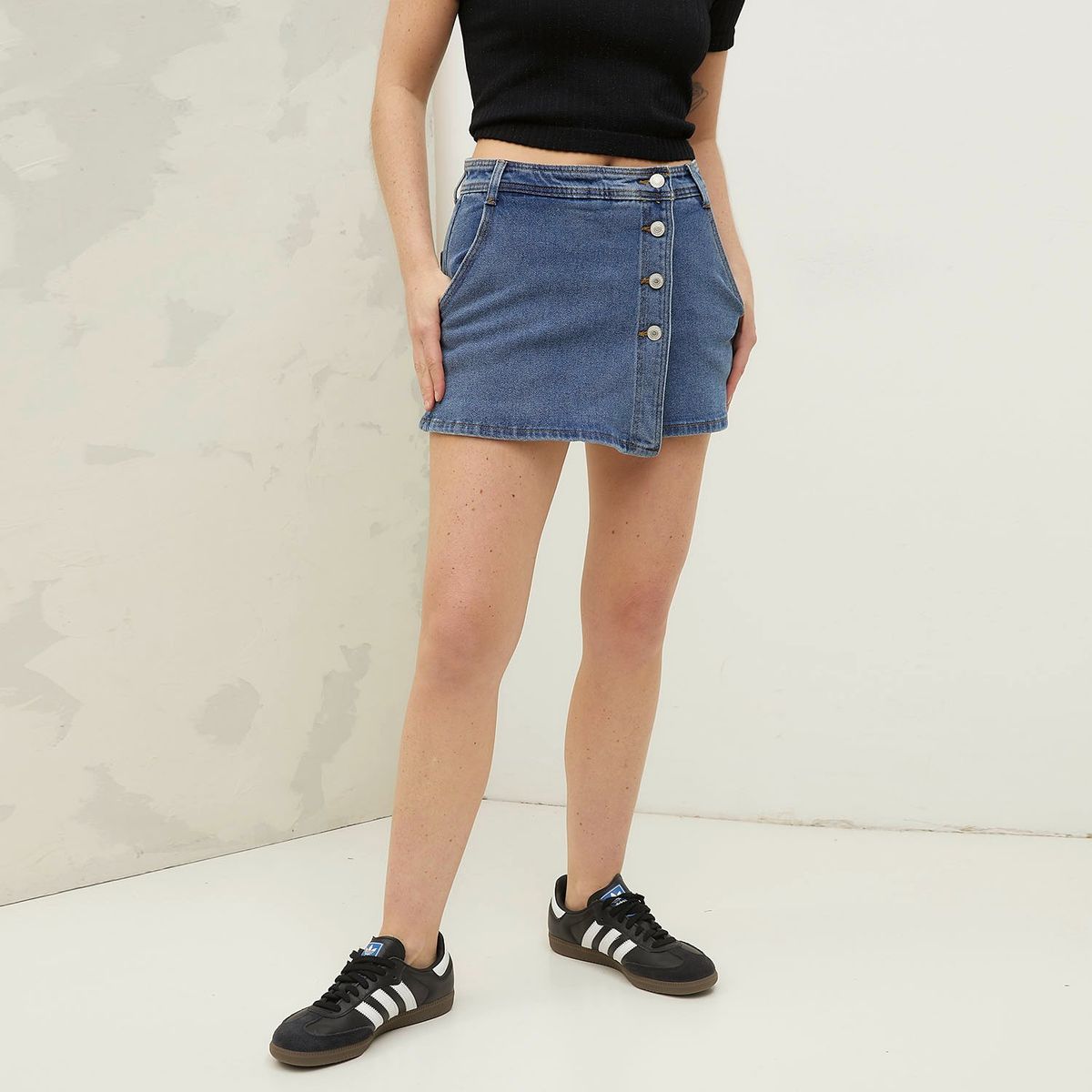 AMERICANINO - Falda Corta Denim Mujer Americanino