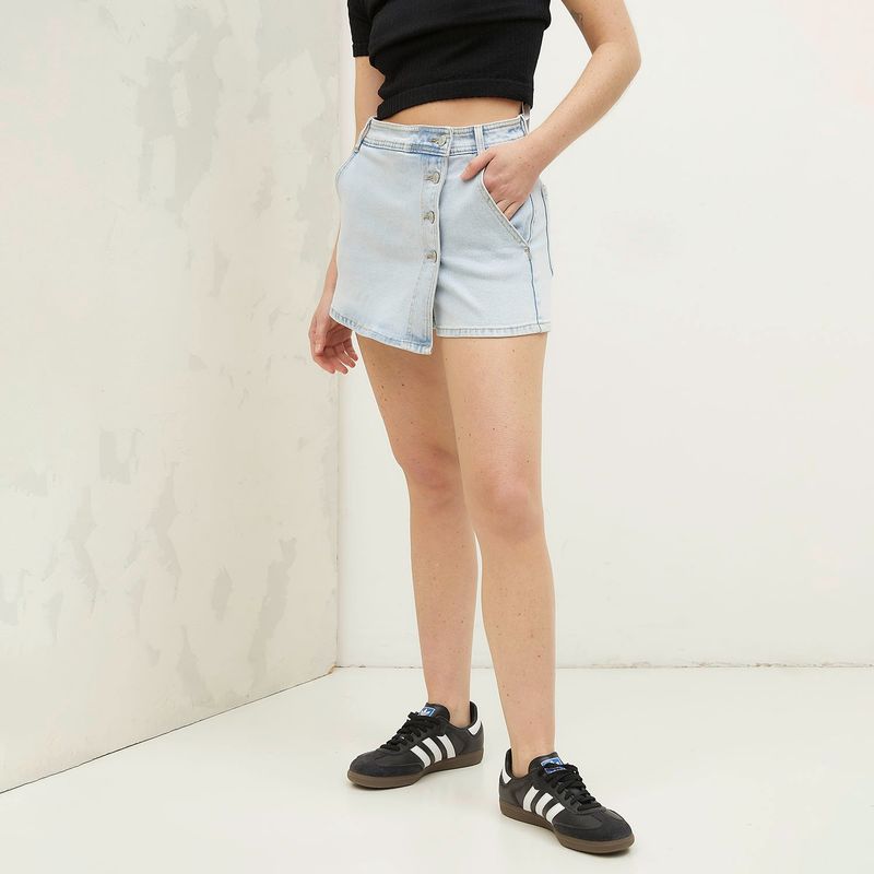 AMERICANINO - Falda Corta Denim Mujer Americanino