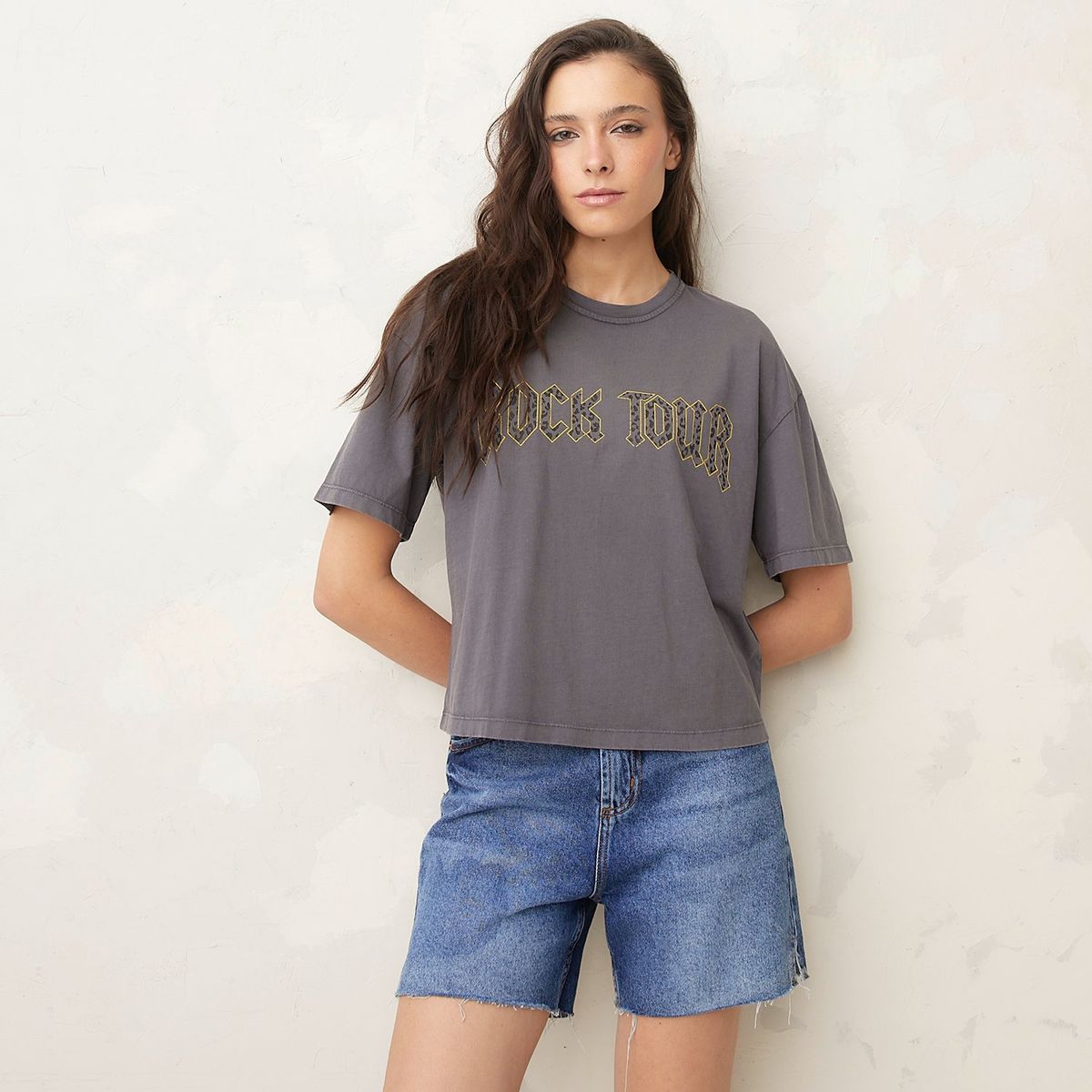 AMERICANINO - Polera Manga Corta Algodón Mujer Americanino