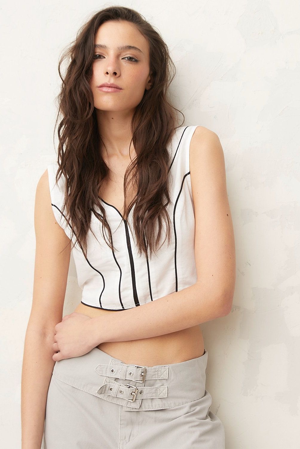 AMERICANINO - Blusa Algodón Sin Mangas Mujer Americanino