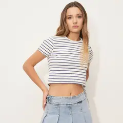 SYBILLA - Polera Manga Corta Algodón Orgánico Mujer