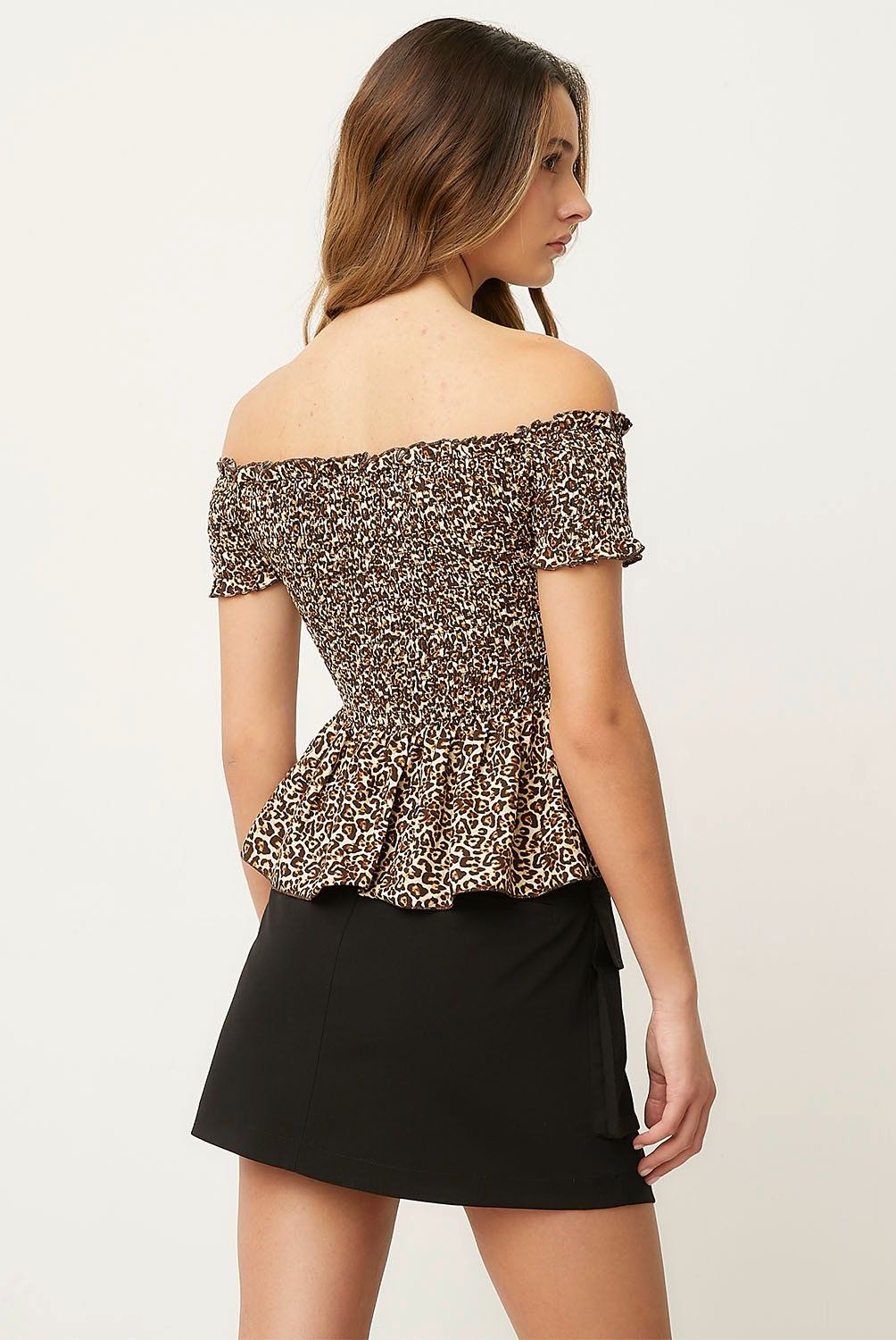 SYBILLA - Blusa Off Shoulder Manga Corta Mujer Sybilla