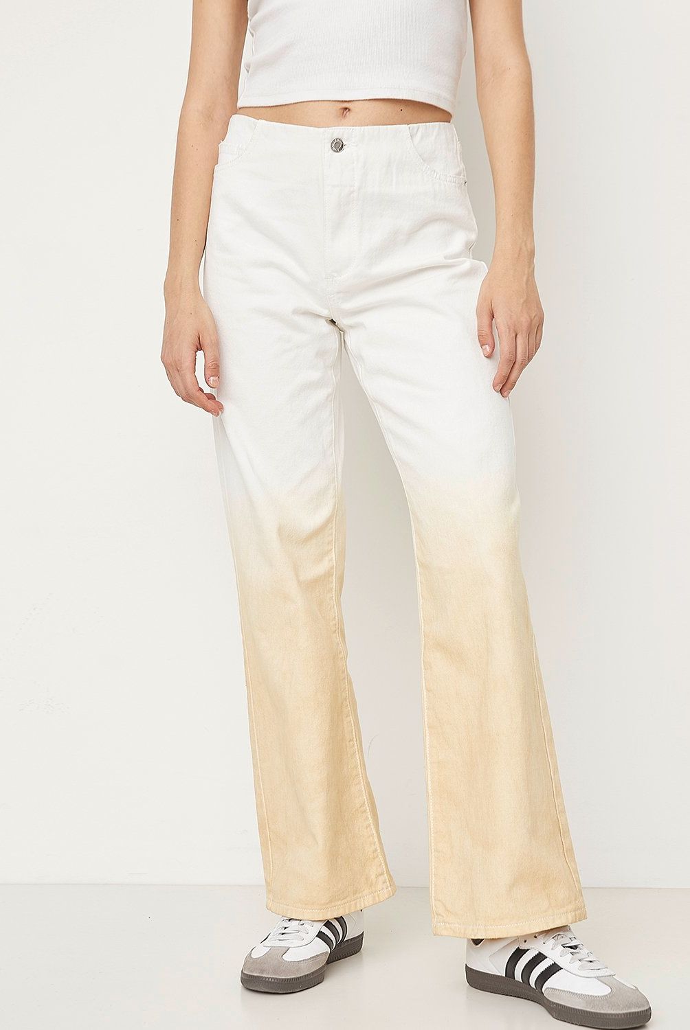 SYBILLA - Jeans Wide Leg Tiro Alto Mujer Sybilla