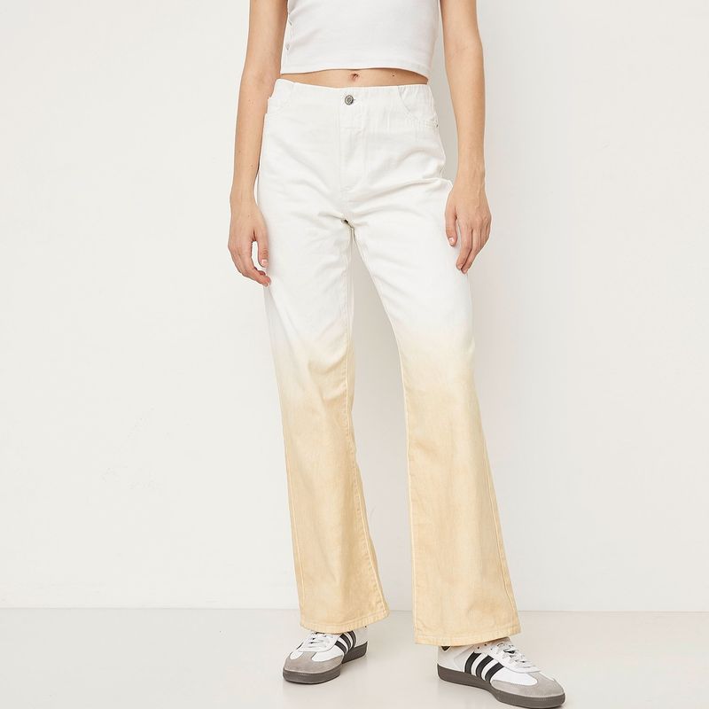 SYBILLA - Jeans Wide Leg Tiro Alto Mujer Sybilla