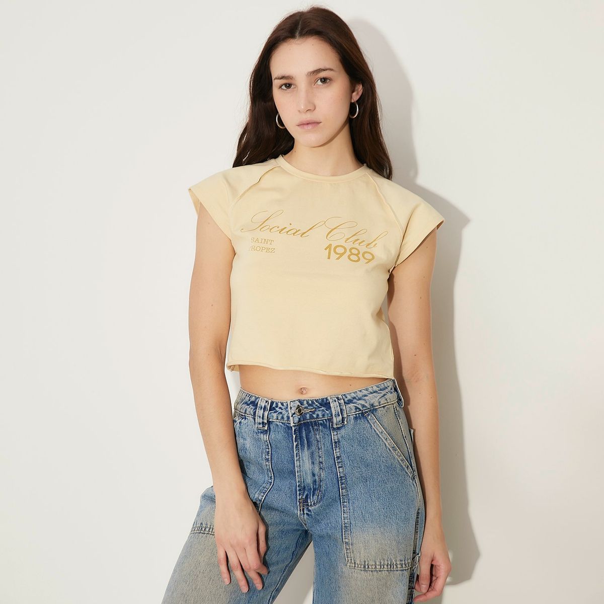 SYBILLA - Polera Sybilla Mujer Algodón Estampada Sin Mangas