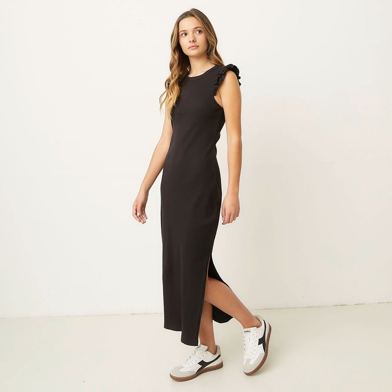 SYBILLA - Vestido Midi Punto Mujer Sybilla