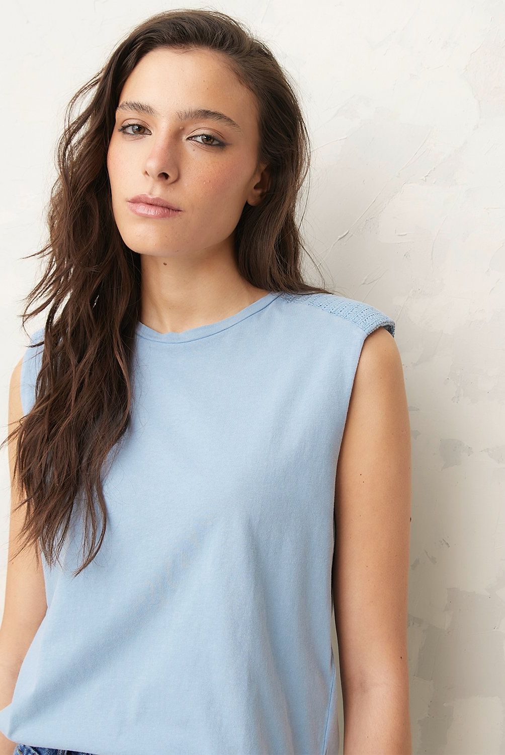 AMERICANINO - Polera Algodón Sin Mangas Mujer Americanino